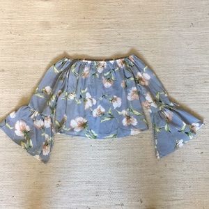 Floral off the shoulder top